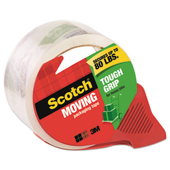 Scotch™ Tough Grip Moving Packaging Tape, 1.88&quot; x 54.6 yds, With Dispenser
