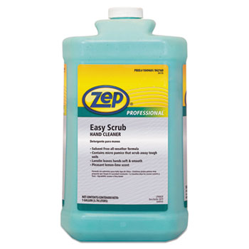 Zep Professional&#174; Industrial Hand Cleaner w/Scrubbing Beads, Lemon, 128 oz Pump Bottle, 4/Carton
