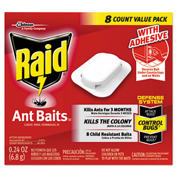 Raid&#174; Ant Baits, 0.24 oz, Box, 48/Carton