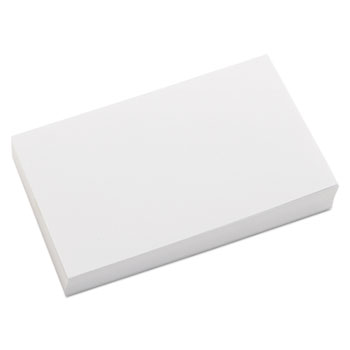 Universal Unruled Index Cards, 3 x 5, White, 100/Pack