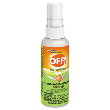 OFF!&#174; Botanicals Insect Repellant, 4 oz Bottle, 8/CT