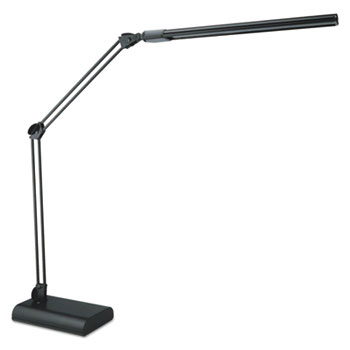 Alera Adjustable LED Desk Lamp, 3.25&quot;w x 6&quot;d x 21.5&quot;h, Black