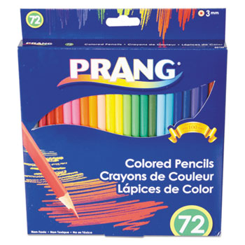 Prang&#174; Colored Pencil Sets, 3 mm, Assorted Lead Colors, 72/Set