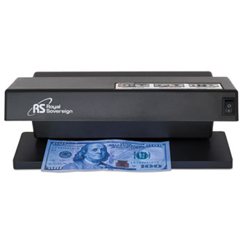 Royal Sovereign Ultraviolet Counterfeit Detector, U.S. Currency, 10.6&quot; x 4.7&quot; x 4.7&quot;, Black