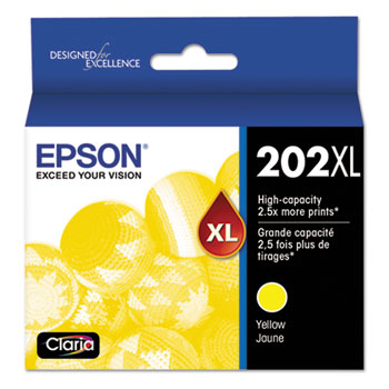 Epson&#174; T202XL420S (202XL) Claria Ink, 470 Page-Yield, Yellow