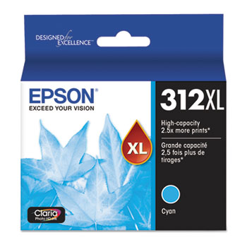 Epson&#174; T312XL220S, Ink, Cyan, 830 Page-Yield