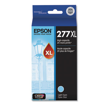Epson&#174; 277XL Claria, High-Yield, Ink, 740 Page-Yield, Light Cyan