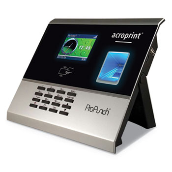 Acroprint ProPunch Biometric Add-On Terminal, Automatic, 3000 Employees, Black