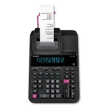 Casio&#174; DR-120R Printing Calculator, 2 Print, 3.5 Lines/Sec