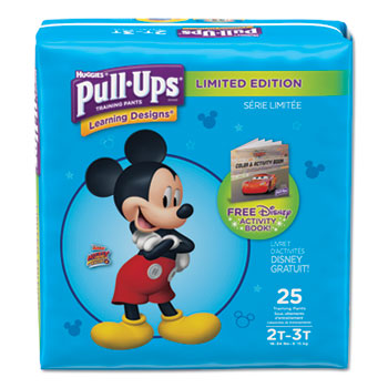 Huggies Pull-Ups Learning Designs Potty Training Pants for Boys, Size 2T-3T, 25/Pack, 4 Packs/Carton