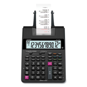 Casio&#174; HR170R Printing Calculator, 12-Digit, LCD