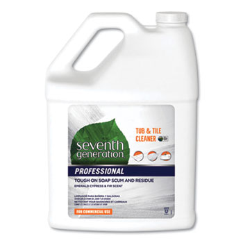Seventh Generation Professional Tub and Tile Cleaner, Emerald Cypress and Fir, 1 gal., 2/CT