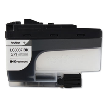 Brother LC3037BK, Super High-Yield, Ink, 3000 Page-Yield, Black
