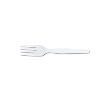 Dixie&#174; Plastic Cutlery, Heavy Mediumweight Fork, 100/BX