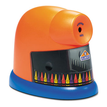 Elmer&#39;s&#174; CrayonPro Electric Crayon Sharpener with Replacable Blade, Orange