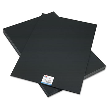 Elmer&#39;s CFC-Free Polystyrene Foam Board, 20 x 30, Black Surface and Core, 10/Carton