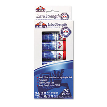 Elmer&#39;s&#174; Extra-Strength Office Glue Sticks, 0.28 oz, 24/Pack