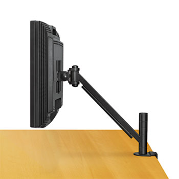 Fellowes&#174; Desk-Mount Arm for Flat Panel Monitor, 14 1/2 x 4 3/4 x 24, Black