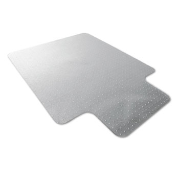 Floortex Cleartex Ultimat Polycarbonate Chair Mat for Low/Med Pile Carpet, 35 x 47, w/Lip
