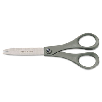 Fiskars&#174; Double Thumb Scissors, 7 in. Length, Gray, Stainless Steel