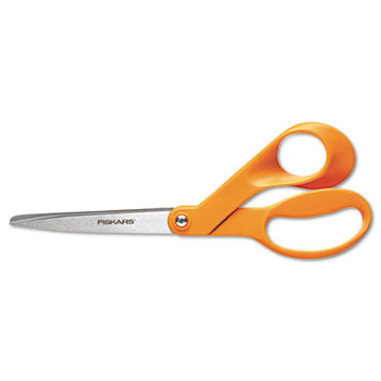 Fiskars&#174; Home And Office Scissors, 8&quot; Length, 3-1/2 in. Cut, Right Hand