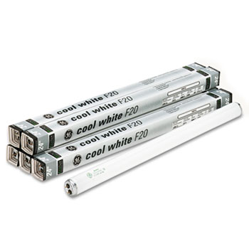 GE 24&quot; Fluorescent Tubes, 20 Watts, 6/Pack