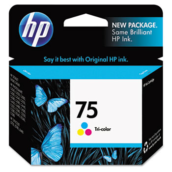 HP 75 Ink Cartridge, Tri-color (CB337WN)