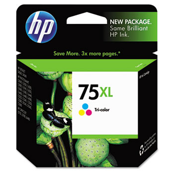 HP 75XL Ink Cartridge, Tri-color (CB338WN)