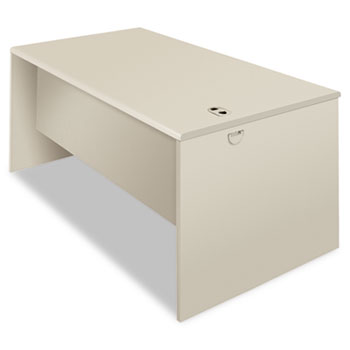 HON 38000 Series Desk Shell, 60w x 30d x 29-1/2h, Light Gray