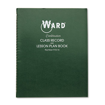 Ward Combination Record &amp; Plan Book, 9-10 Weeks, 6 Periods/Day, 11 x 8-1/2