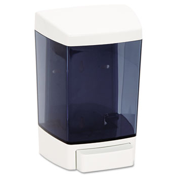 Impact Plastic Soap Dispenser, 46oz, 5 1/2w x 4 1/4d x 8 1/2h, White