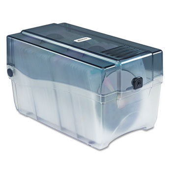 Innovera&#174; CD/DVD Storage Case, Holds 150 Discs, Clear/Smoke