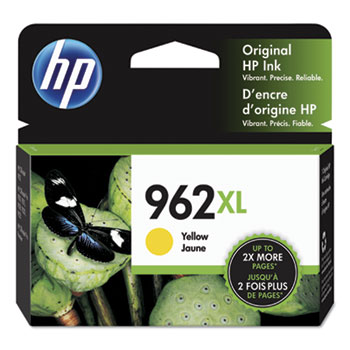 HP 962XL Ink Cartridge, Yellow (3JA02AN)