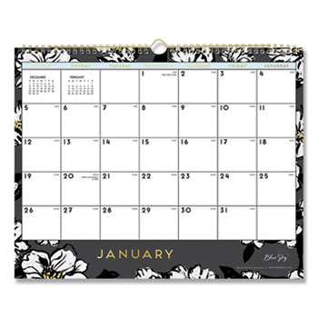 Blue Sky™ Baccara Dark Wall Calendar, 15 x 12, 2021