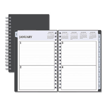 Blue Sky Passages Perpetual Daily Planner, 8 1/2 x 5 1/2, Black Cover,2020-2025