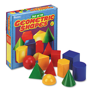 Learning Resources&#174; Large Geometric Shapes, for Grades K and Up