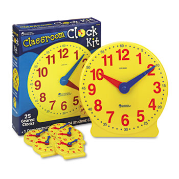 Learning Resources&#174; Classroom Clock Kit, Learning Clock, for Grades Pre-K-4