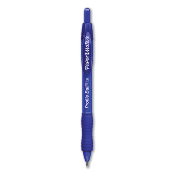 Paper Mate&#174; Profile Retractable Ballpoint Pen, Bold 1 mm, Blue Ink/Barrel, 36/PK