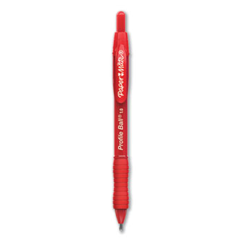 Paper Mate&#174; Profile Retractable Ballpoint Pen, Bold 1 mm, Red Ink/Barrel