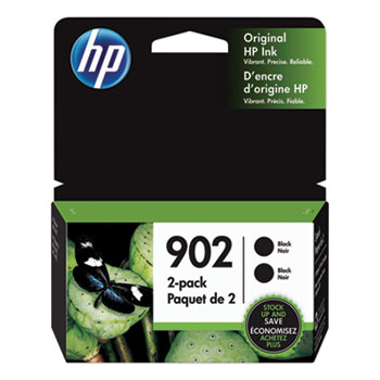HP HP 902 Ink Cartridges - Black, 2 Cartridges (3YN96AN)