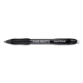 Paper Mate&#174; Profile Mechanical Pencils, 0.7 mm, HB (#2), Black Lead, Black Barrel, 36/Pack