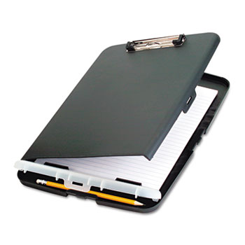 Officemate Low Profile Storage Clipboard, 1/2&quot; Capacity, Holds 9w x 12h, Charcoal
