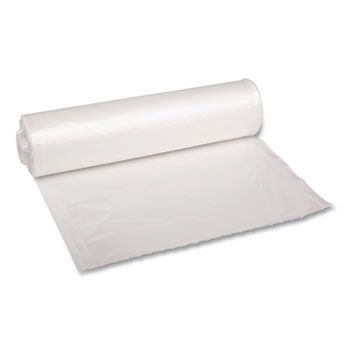 Boardwalk Low Density Repro Can Liners, 33 gal, 1.4 mil, 33&quot; x 39&quot;, Clear, 10 Bags/Roll, 10 Rolls/Carton