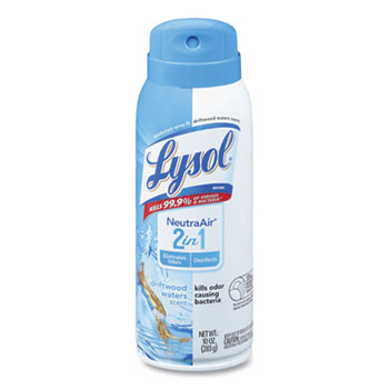 LYSOL&#174; Neutra Air&#174; 2 in 1 Disinfectant Spray III, Driftwood, 10 oz Aerosol Spray, 6/Carton