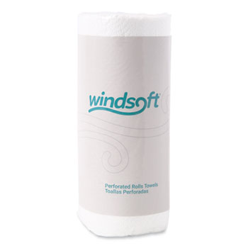Windsoft&#174; Kitchen Roll Towels, 2-Ply, 11 x 8.8, White, 100/Roll