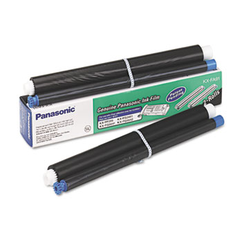 Panasonic KXFA91 Film Roll Refill, Black, 2 Rolls/Box