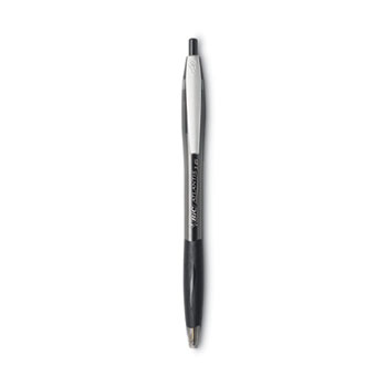 BIC GLIDE Bold Ballpoint Pen, Retractable, Bold 1.6 mm, Black Ink, Black Barrel, 3/Pack