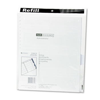 AT-A-GLANCE Three/Five-Year Monthly Planner Refill, 9&quot; x 11&quot;, White, 2022