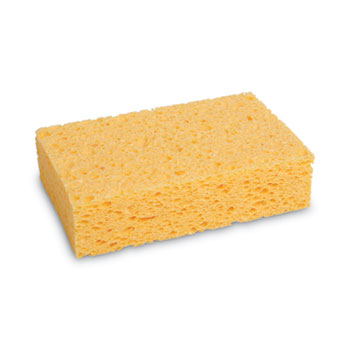 Boardwalk Medium Cellulose Sponge, 3.67 x 6.08, 1.55&quot; Thick, Yellow, 24/Carton