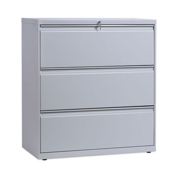 Alera Lateral File, 3 Legal/Letter/A4/A5-Size File Drawers, Light Gray, 36&quot; x 18&quot; x 39.5&quot;
